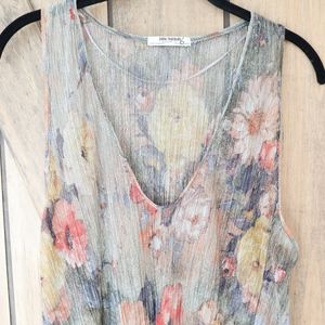 ZARA TRAFALUC sheer cover-up dress